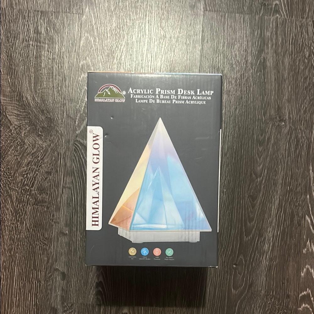 Acrylic Prism Desk Lamp - Multicolor